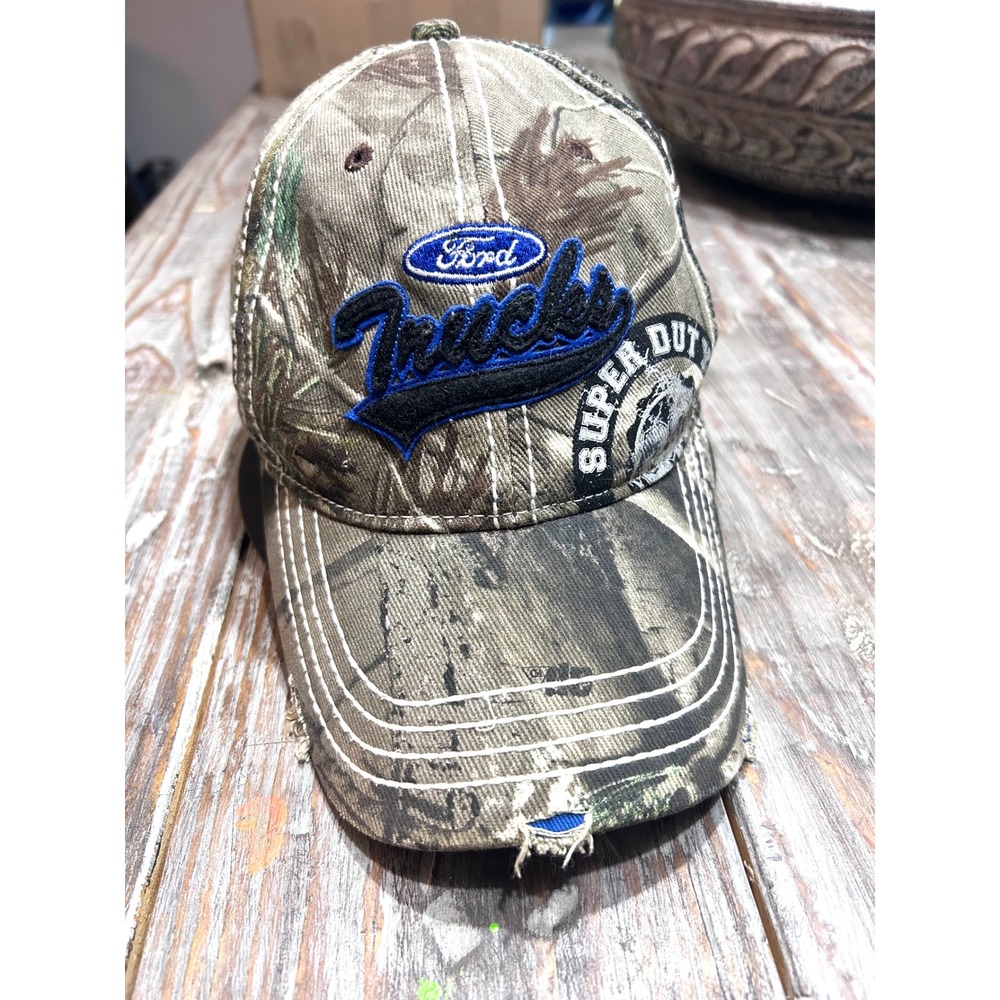 Ford Trucks Super Duty Camo Hat Paramount Outdoors Perfect Fit official license